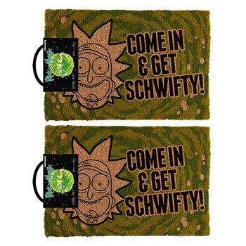2PK Rick & Morty Get Schwifty Door Mat