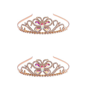 2PK Great Pretenders Boutique Butterfly Jewel Tiara Kids Headpiece Accessories 3y+