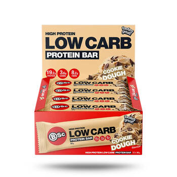 12PK BSc High Protein Low Carb Bar No Added Sugar 60g Serve Cookie Dough