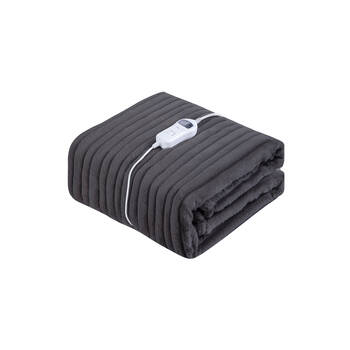 Goldair Platinum XL Faux Fur Reversible Heated Throw 180x200cm - Black