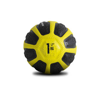 Bodyworx Medicine Ball Home Gym Crossfit Workout Exercise 1kg Black/Yellow