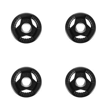 4PK Bodyworx Standard Rubber Ezy Grip Disc Weight Plate Home Gym Exercise 2.5kg