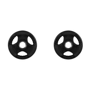 2PK Bodyworx Standard Rubber Ezy Grip Disc Weight Plate Home Gym Exercise 5kg