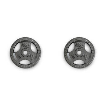 2PK Bodyworx Olympic Ezy Grip Disc Weight Plate Home Gym Workout Exercise 5kg