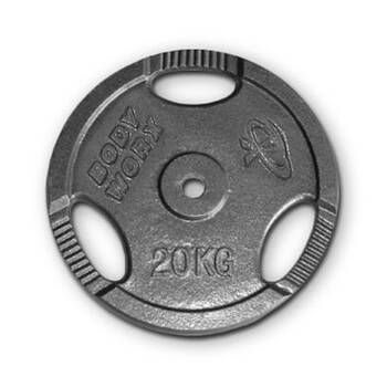 Bodyworx Ezy Grip Standard Disc Weight Plate Home Gym Workout Exercise 20kg