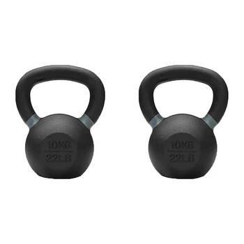 2PK Bodyworx Premium Cast Iron Kettlebell Weightlift Home Gym Workout Exercise 10kg