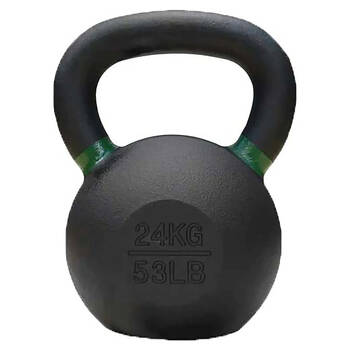 Bodyworx Premium Cast Iron Kettlebell Weightlift Home Gym Workout Exercise 24kg