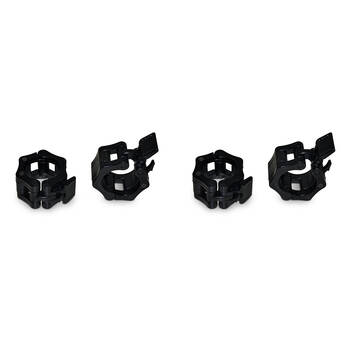 2x 2pc Bodyworx Quick Release Barbell Collar Pair For Olympic Bars Black