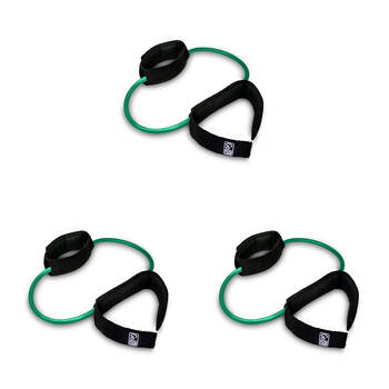 3PK GoFit Resist-a-Cuffs Light to Medium Resistance Lower Body Training Green