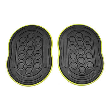 2pc GoFit Go Slides Home Gym Workout Excercise Sliding Mat Pair 10.5x7.5in Black