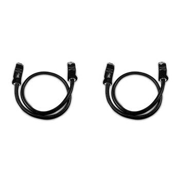 2PK GoFit Extreme Power Tube Home Gym Workout Strength Exercise 100lbs Black