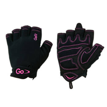 GoFit Women's Cross Training Gloves Pair Workout Gym Exercise Large Black