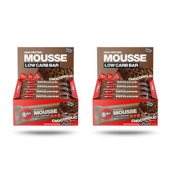 2x 12PK BSc High Protein Low Carb Mousse Bar 55g Serve Chocoholic
