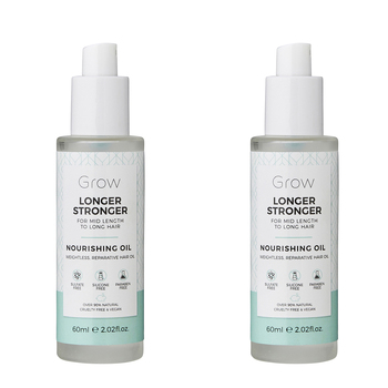2PK Grow Longer Stronger Nourishing Oil Hair Care/Styling 60ml