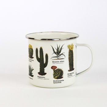Gift Republic Enamel Botanica Coffee Mug w/ Handle