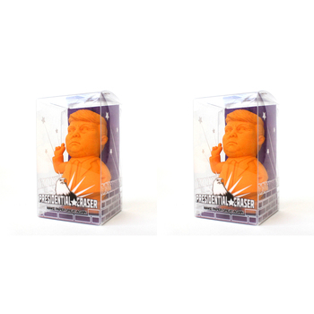 2PK Gift Republic Presidential Eraser Office/School Stationery - Orange