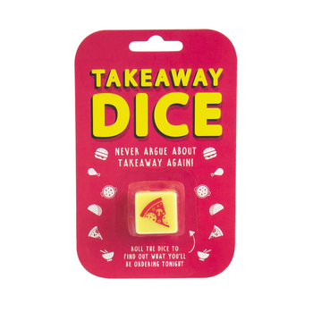 Gift Republic Takeaway Dice Order Takeout Decision - Yellow