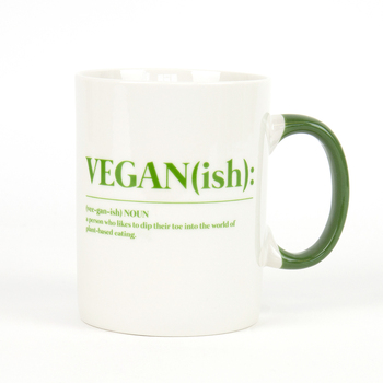 Gift Republic Vegan(ish) Coffee Mug w/ Handle - White
