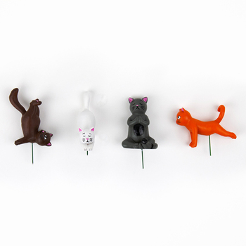 4pc Gift Republic Yoga Cat Mini Plant Pot Planters