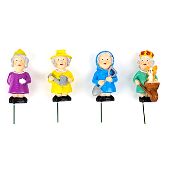 4pc Gift Republic Royal Queen Plant Markers Set