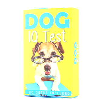 100pc Gift Republic Dog IQ Test Trivia Question Cards Deck