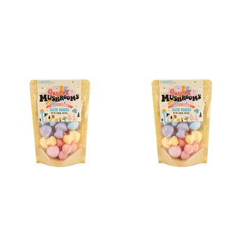 2x 10pc Gift Republic 15g Groovy Mushrooms Scented Bath Bombs - Tropical