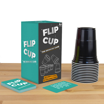 Gift Republic Flip Cup & Card Drinking Game