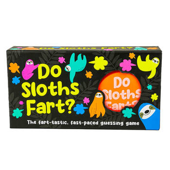 Gift Republic Do Sloths Fart Game Fun Fact Guessing Card Game 6y+