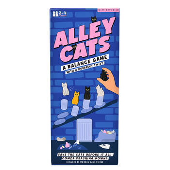 Gift Republic Alley Cats A Balance Stacking Wooden Board Game 6y+