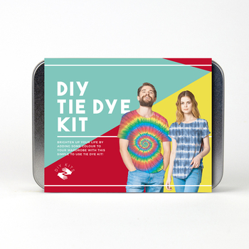 Gift Republic DIY Tie Dye Craft Kit w/ Tin Can Storage