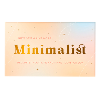 100pc Gift Republic Own Less & Live More Minimalist Cards Set