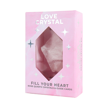25pc Gift Republic Detox Healing Kit Cards w/ Rose Quartz Crystal