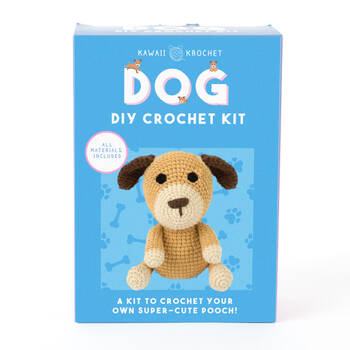 Gift Republic DIY Beginners/Starter Dog Crochet Craft Kit - Brown