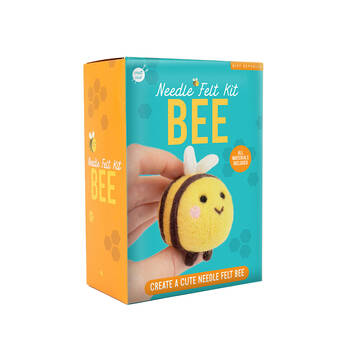 Gift Republic Bee Needle Felting Kit 6x5cm - Yellow