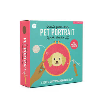 Gift Republic Pet Portraits Punch Needle Kit DIY Dog Art