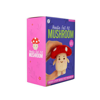 Gift Republic Mushroom Needle Felting Kit DIY Handmade Craft 6x6cm