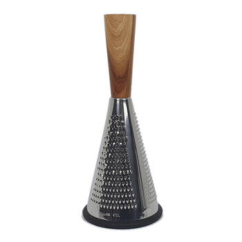 Cerve Acacia Handle & Stainless Steel Grater 30cm Black
