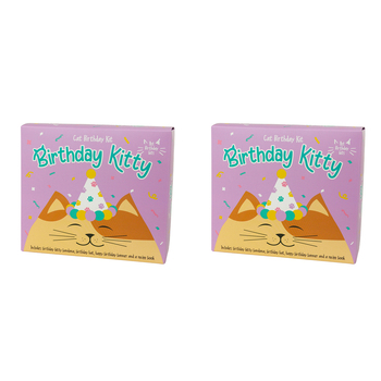 2PK Gift Republic Kitty/Cat Birthday Celebration Kit w/ Treat Recipe Book