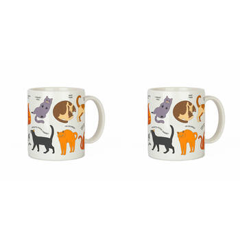 2PK Gift Republic How To Speak Cat Coffee/Tea Ceramic Mug 9.7x8cm