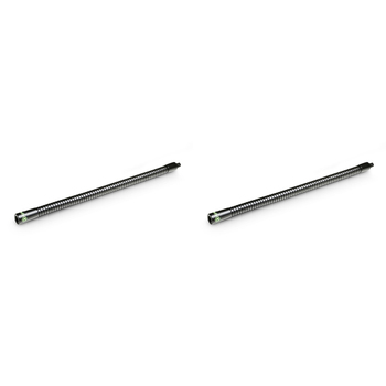 2x Gravity MAGOOSEM Steel 32cm Flexible Gooseneck Medium - Black