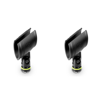2x Gravity MSCLMP34 Microphone 42mm Clip For Larger Wireless Mic - Black