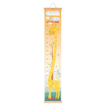 Legami Dream Big Little One Wall-Hanging Height Chart 160cm Yellow Giraffe