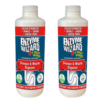 2PK Enzyme Wizard Grease and Waste Digestor Pipe Cleaner 1L