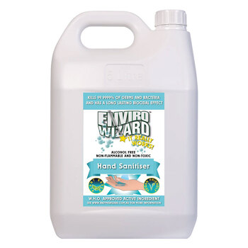 Enviro Wizard Alcohol-Free Hand Sanitiser Spray Refill 5L