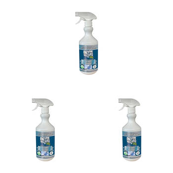 3PK Enzyme Wizard Screen Glass Cleaner Streak Free Organic Multi Enzyme 750ML