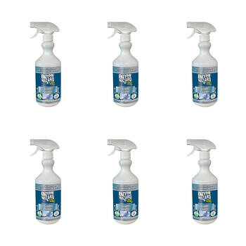 6PK Enzyme Wizard Screen Glass Cleaner Streak Free Organic Multi Enzyme 750ML