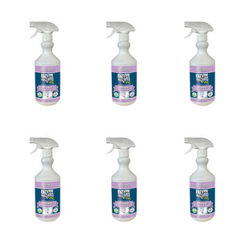6PK Enzyme Wizard Shower Glass Tile Grout Cleaner Organic Multi Enzyme 750ML