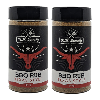 2PK Grill Society Barbeque Grill Rub Texas Style Seasoning 240g
