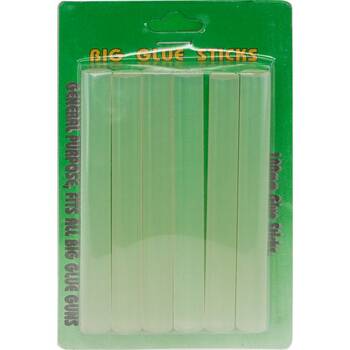 TRANSPARENT GLUE STICKS 6-PACK OD 11.2MM X 100MM