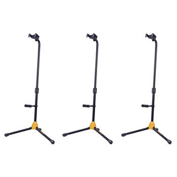 3PK Hercules Single Guitar Stand Upgraded AGS Auto Grab w/ Rest MC6